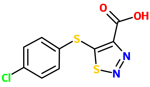(image for) MC012059 5-[(4-Chlorophenyl)sulfanyl]-1,2,3-thiadiazole-4-carboxylic acid